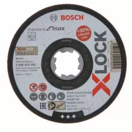 Řezací kotouč X-LOCK Standard for Inox 115 × 1,6 mm T41 Bosch 2608619362