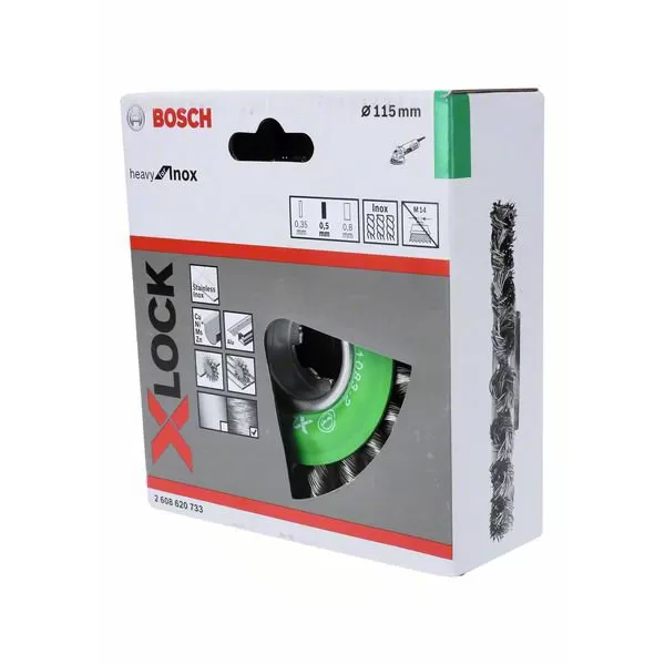 Kotoučový kartáč Heavy for Inox 125mm Bosch X-LOCK 2608620733