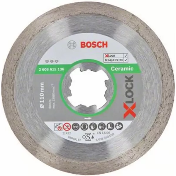 Diamantový dělicí kotouč Standard for Ceramic 110mm X-LOCK 2608615136