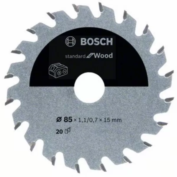Pilový kotouč 85×1,1/0,7×15 T20 Standard for Wood Bosch 2608837666