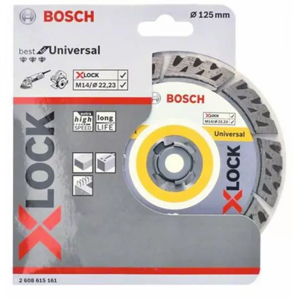 Diamantový dělicí kotouč EXPERT MultiMaterial X-LOCK 125 × 22,23 × 2,4 × 12 mm Bosch 2608900670
