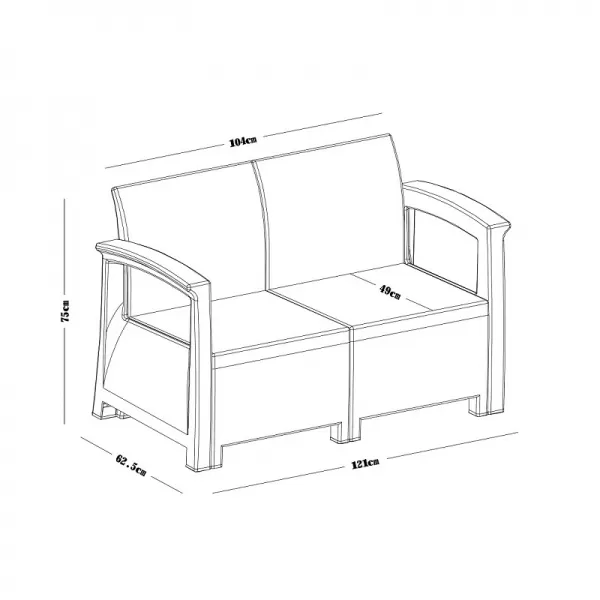 Ratanový set PUERTO DeLuxe V-Garden 26PUERTO