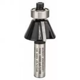 Fazetová/hranová fréza 8 mm, D1 23,7 mm, B 5,5 mm, L 12 mm, G 54 mm, 25° Bosch