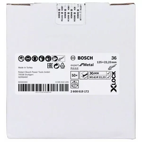 Fíbrový kotouč Expert for Metal 125mm Bosch X-LOCK 2608619172