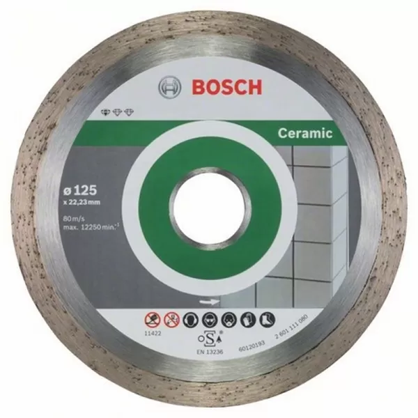 Diamantový dělicí kotouč 10ks Standard for Ceramic 125 x 22,23 x 1,6 x 7 mm Bosch 2608603232