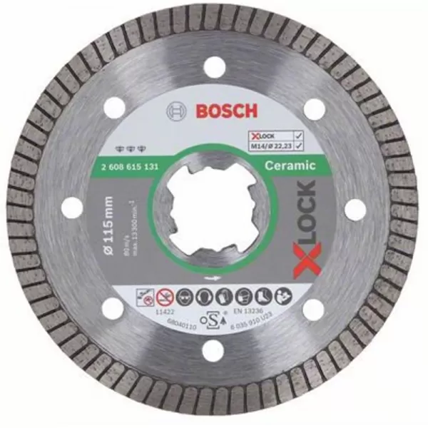 Diamantový dělicí kotouč Best for Ceramic extraclean Turbo 115mm X-LOCK 2608615131