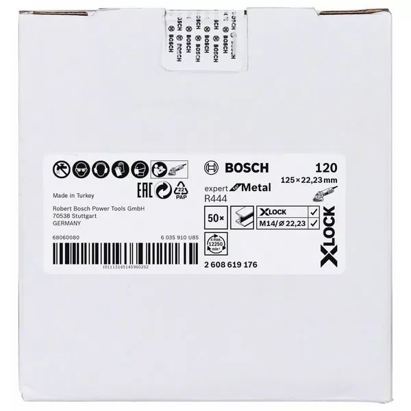 Fíbrový kotouč Expert for Metal 125mm Bosch X-LOCK 2608619176