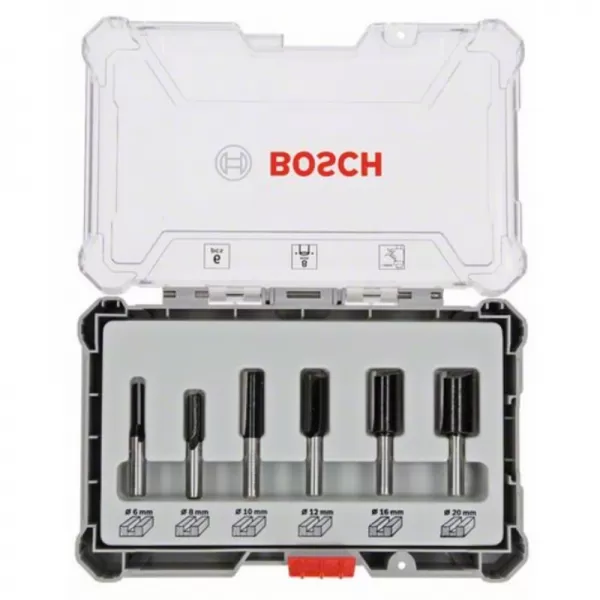 Sada drážkovacích fréz s 8mm vřetenem Bosch 2607017466