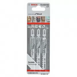 Pilový plátek pro přímočaré pily EXPERT Hardwood Fast T 144 DHM, 3 ks Bosch 2608900541