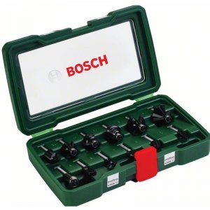 12 dílná sada fréz z tvrdokovu (stopky 8 mm) Bosch 2607019466