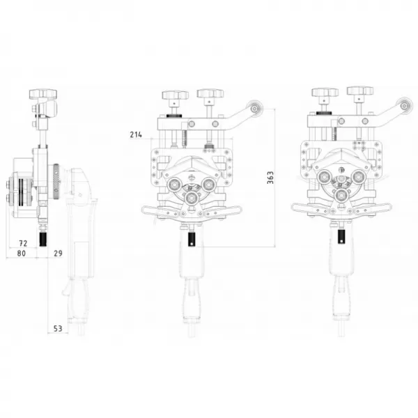 B15 AIR-S + Xpipe Beveler SET - Pneumatický úkosovací systém NKO MACHINES 27225S