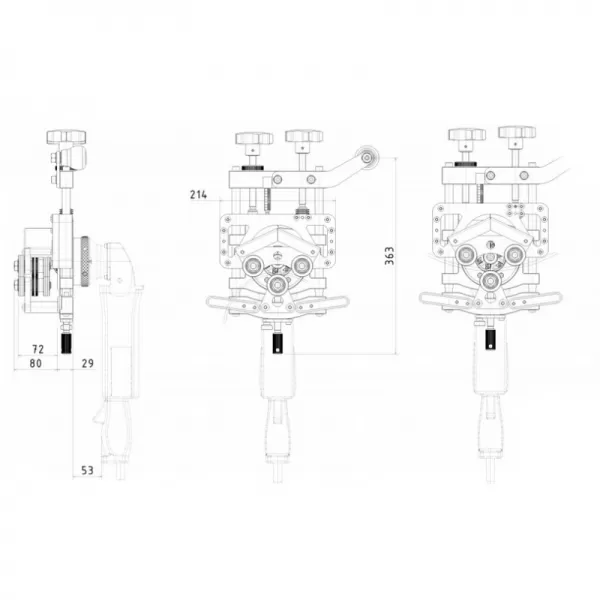 B15 AIR + Xpipe Beveler SET - Pneumatický úkosovací systém NKO MACHINES 27225