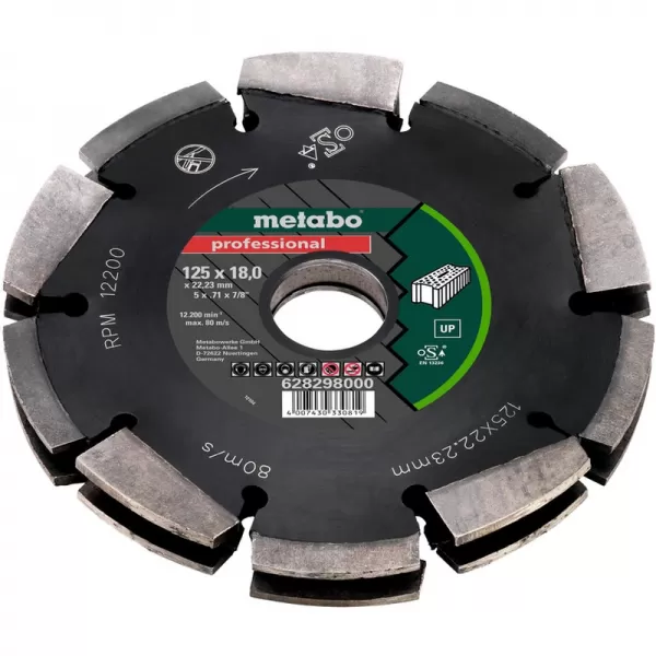 Diamantový frézovací kotouč 2 125x18x22,23mm professional UP Metabo 628298000
