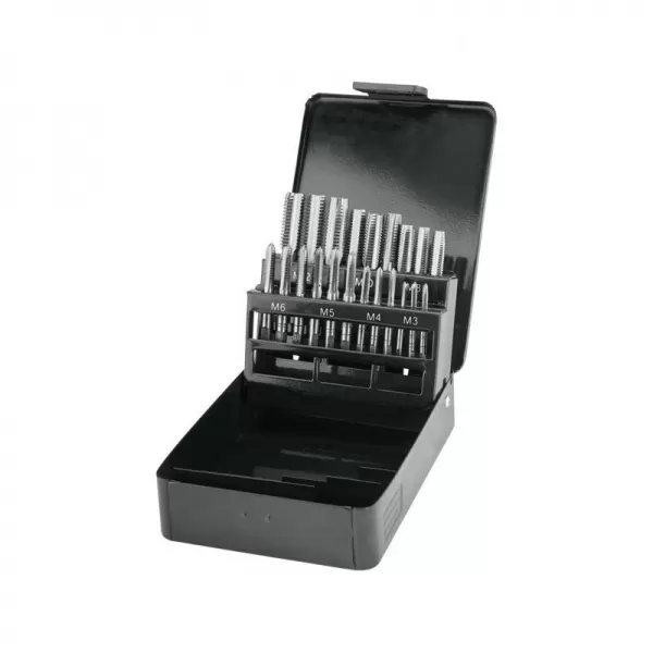 Závitníky sada 21ks M3-M4-M5-M6-M8-M10-M12 EXTOL CRAFT 29301