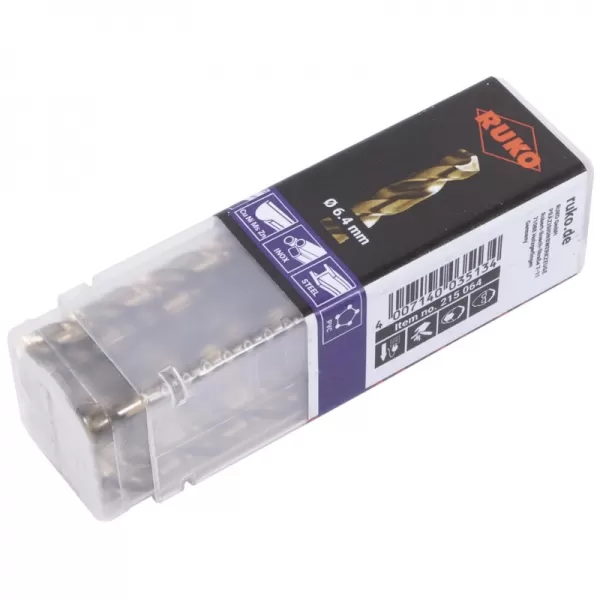 Vrták do kovu cobalt HSSE-Co 5 RUKO | 14,5 mm