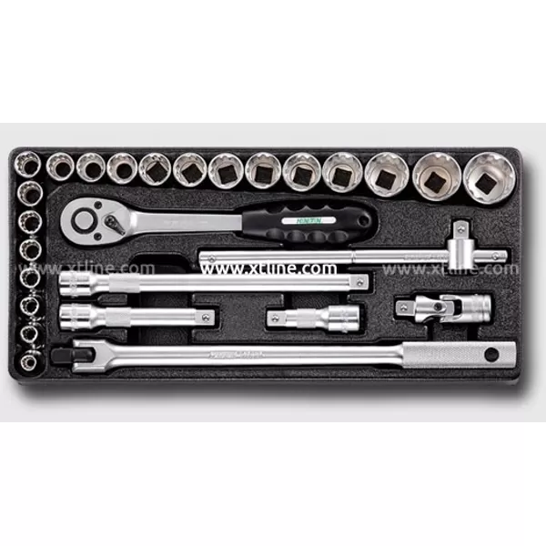 Montážní vozík na nářadí kovový vybavený 215dílů HONITON HA230-104