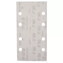 Papír brusný suchý zip 93x185mm 8 děr K80, 10ks Makita E-19641