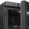 Chladicí skříň prosklené dveře, černá Tefcold UR 600 BG