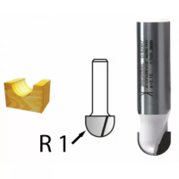 Žlábkovací fréza stopka 8 mm,12,7x10x41 mm Makita D-48000