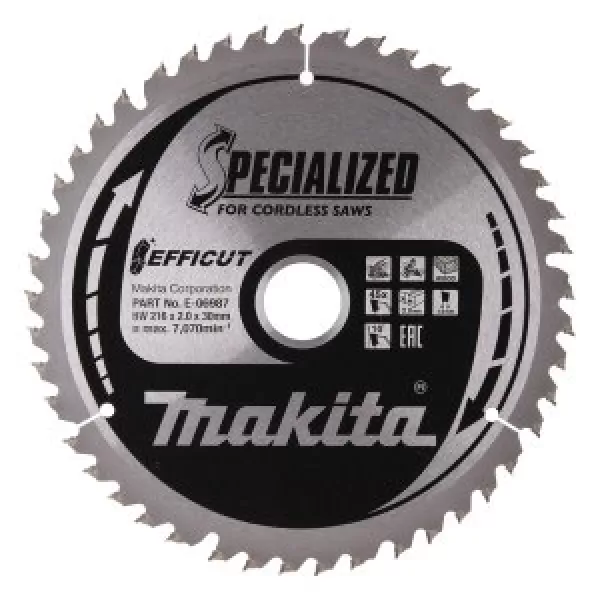 Kotouč pilový dřevo Efficut 216x2x30mm 45Z = old E-06971