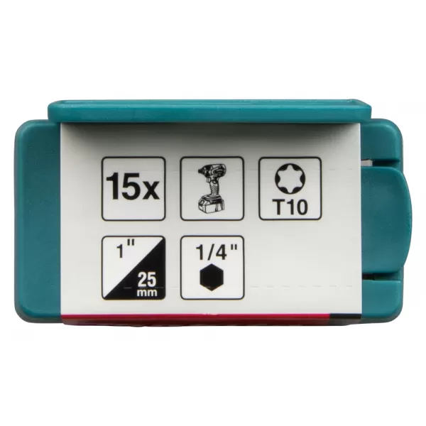 Torzní bit řady Impact Premier (C-form) T10-25mm, 15 ks Makita E-25937