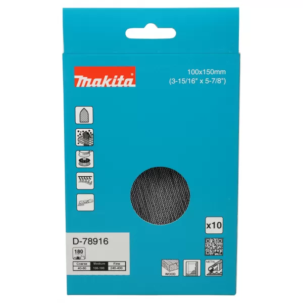 Brusný papír 100x150mm A180 Makita D-78916