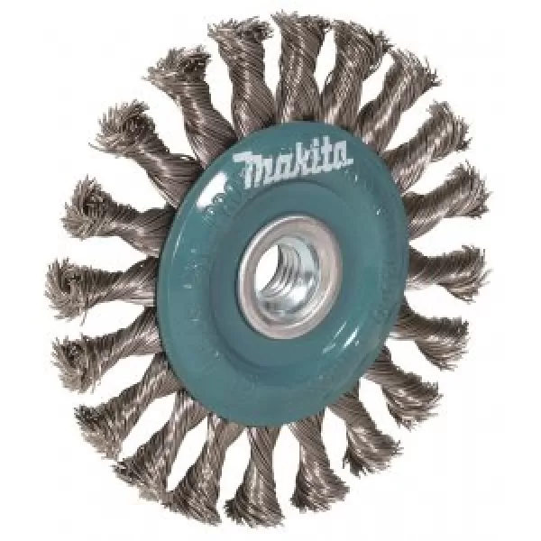 Kartáč kotoučový 115mm, drát nerezový splétaný 0,5mm Makita D-77534