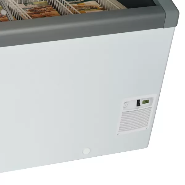 Pultová mraznička, posuv. oblé víko Elcold Focus 131 GREY