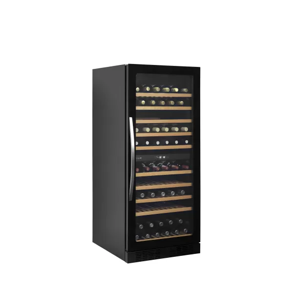 Černá duální bezrámová vinotéka Tefcold TFW300-2F