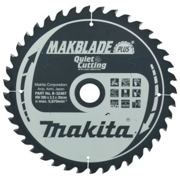 Kotouč pilový dřevo MAKBLADEplus 260x2.3x30mm 40Z = old B-08654