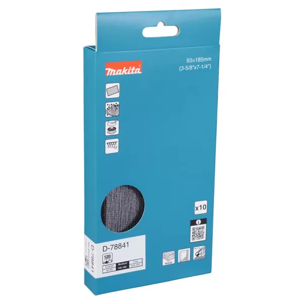 Brusný papír 93x185mm A120 10ks Makita D-78841