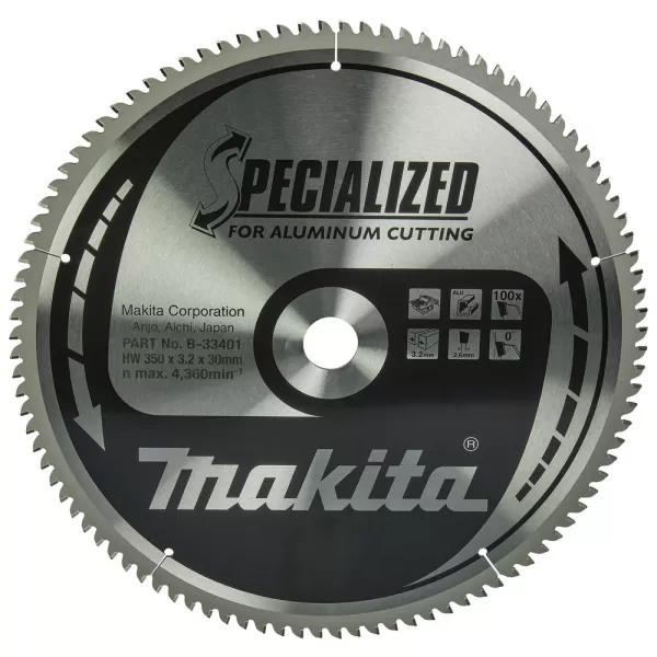 Kotouč pilový hliník SPECIALIZED 350x3.2x30mm 100Z Makita B-33401