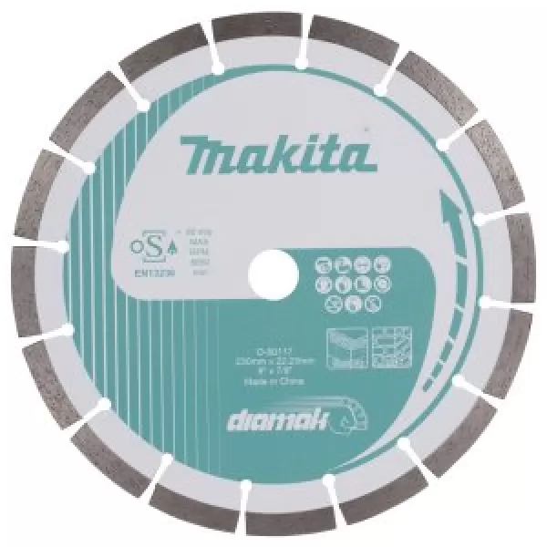 Kotouč řezný diamantový segmentový Diamak 230x22.23mm 10 ks Makita D-80117-10