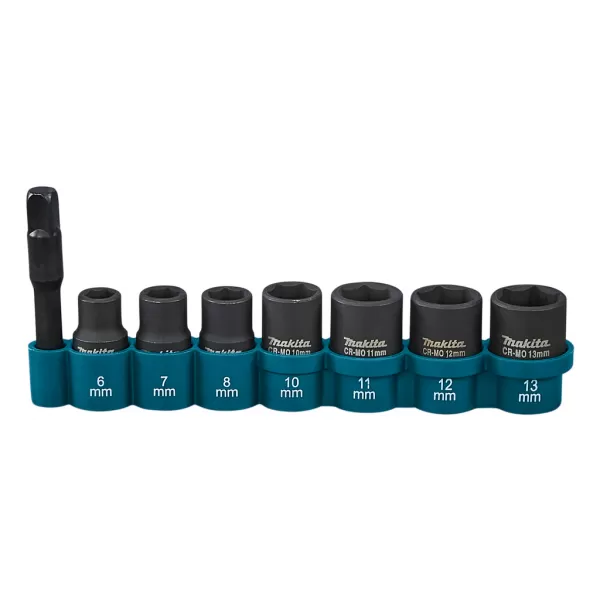 Sada nástrčných klíčů čtyřhran 1/4" 8 ks v blistru Makita E-12289