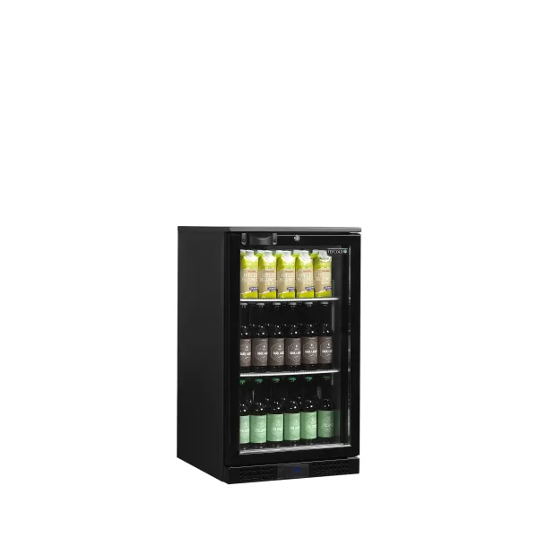 Minibar prosklené křídlové dveře, černá Tefcold DB106H