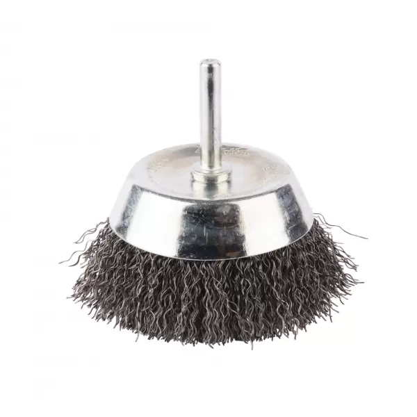 Miskovitý kartáč z ocelového drátu,válcová stopka,75x6mm Makita D-39936