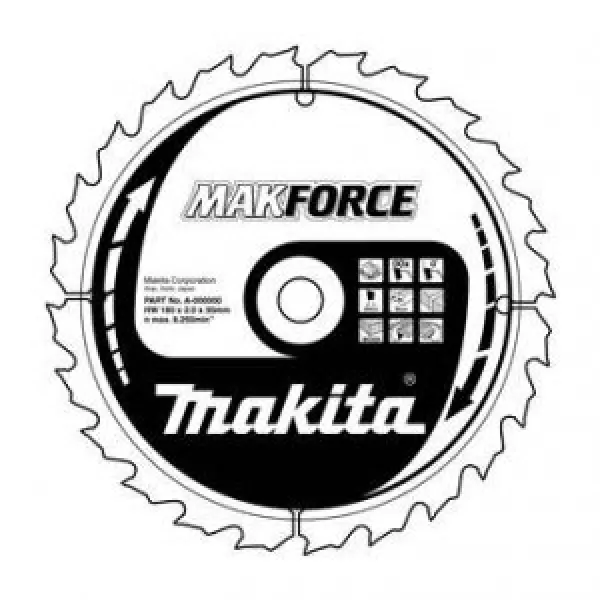 Kotouč pilový dřevo MAKFORCE 210x2.4x30mm 24Z = new B-32253