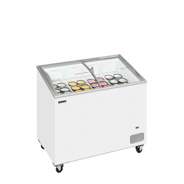 Pultová mraznička prosklené oblé víko Tefcold IC 301 SCEB