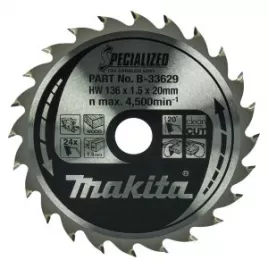 Kotouč pilový dřevo SPECIALIZED 136x1.5x20mm 24Z pro aku pily = old B-21995