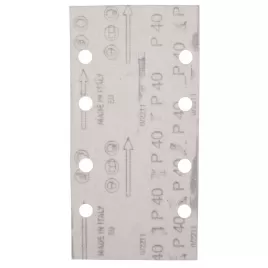 Papír brusný suchý zip 93x185mm 8 děr K40, 10ks Makita E-19629