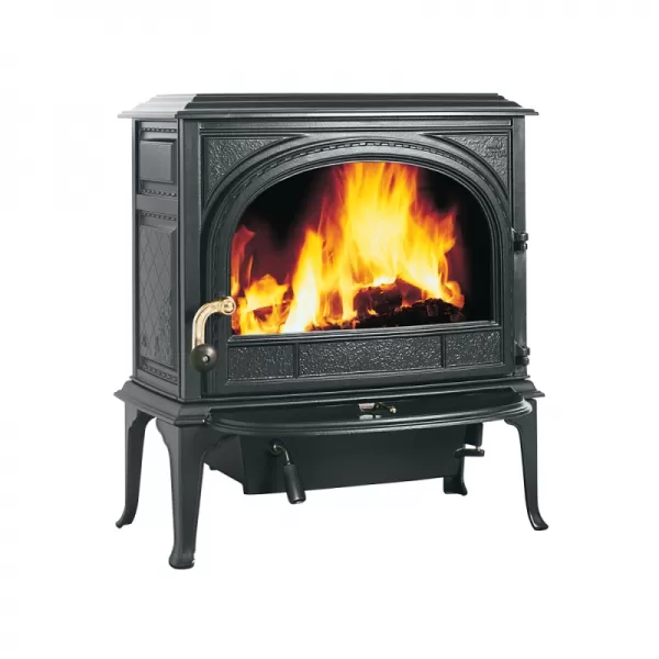 Krbová kamna modročerný smalt, dvířka bez ozdobných příček Jotul F 400 ECO SE BBE