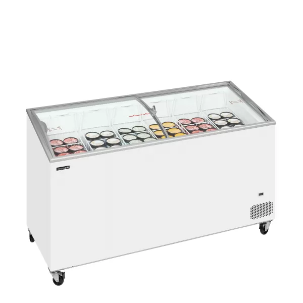 Pultová mraznička prosklené oblé víko Tefcold IC 501 SCEB