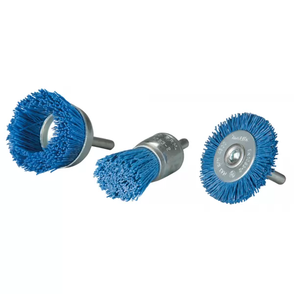 Sada nylonových kartáčů pro jemné broušení 3 ks v blistru Makita D-70758