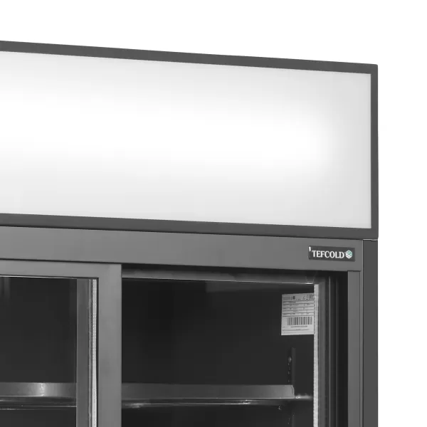 Chladicí skříň prosklené posuvné dveře Tefcold FSC 891 S Black