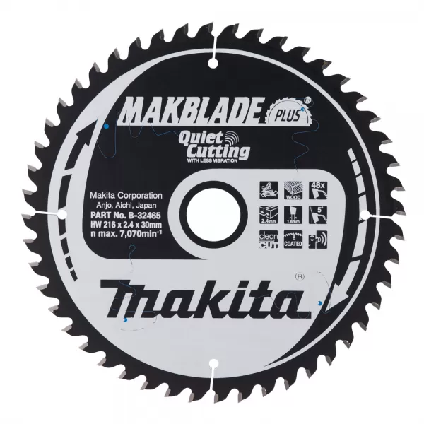 Kotouč pilový dřevo MAKBLADEplus 216x2.4x30mm 48Z Makita B-32465