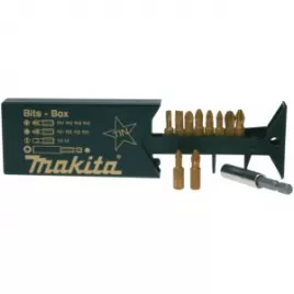 Sada bitů 1/4" TiN 11 ks v plastové krabičce Makita P-49046