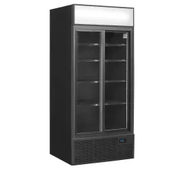 Chladicí skříň prosklené posuvné dveře Tefcold FSC 891 S Black