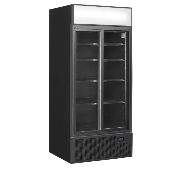 Chladicí skříň prosklené posuvné dveře Tefcold FSC 891 S Black
