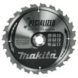 Kotouč pilový dřevo SPECIALIZED se zapuštěnými zuby 270x2.6x30mm 24Z = old B-09450