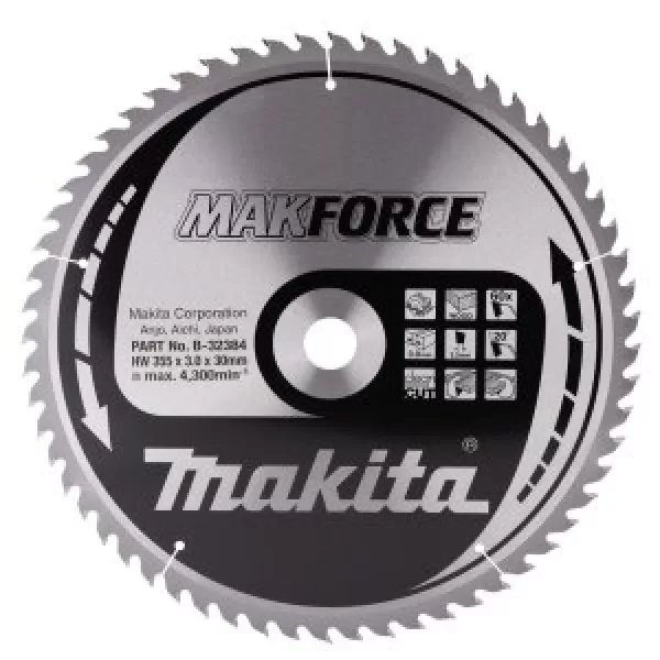 Kotouč pilový dřevo MAKFORCE 355x3x30mm 60Z = old B-08545